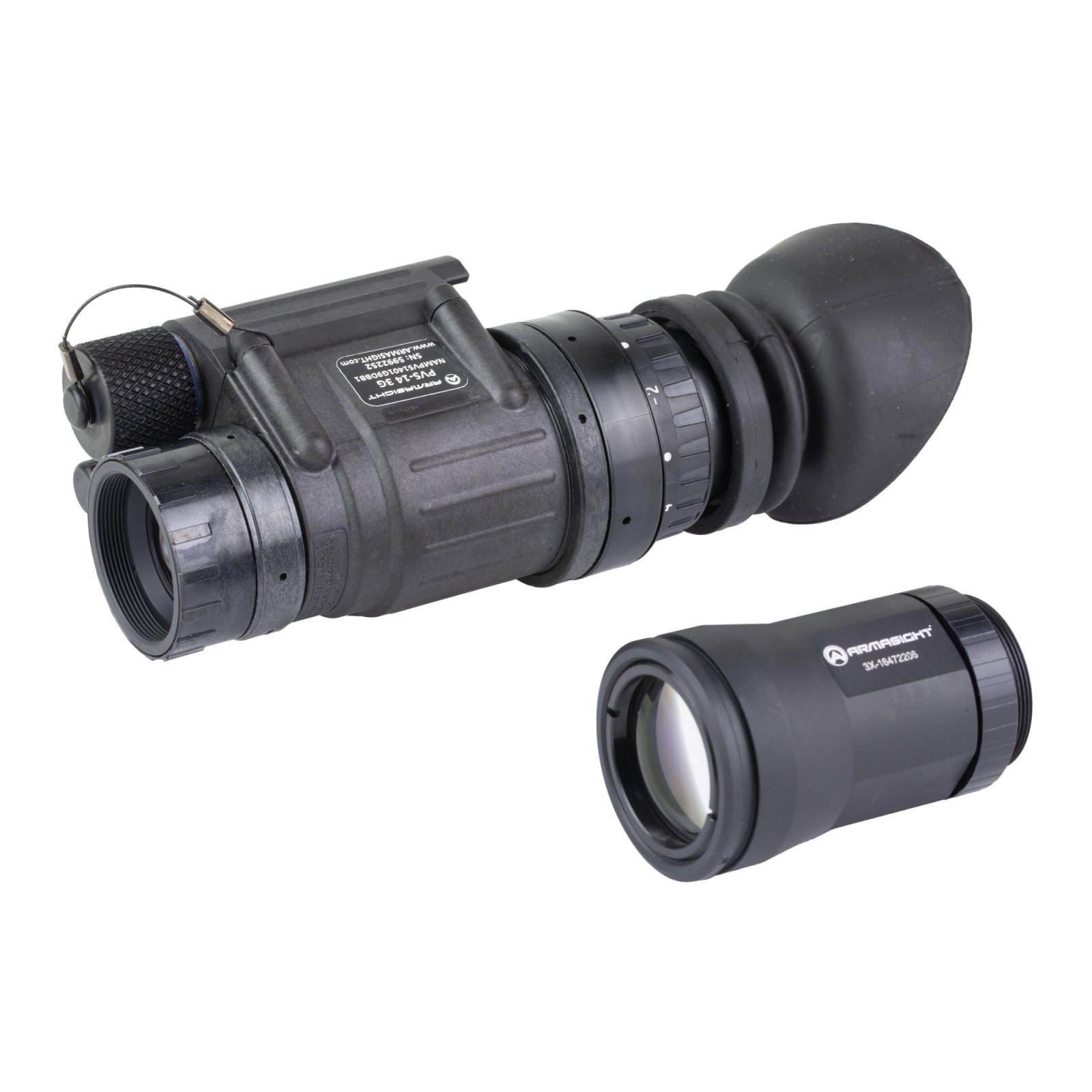 Armasight PVS-14 Gen 3 White Phosphor Night Vision Monocle Matte Finish