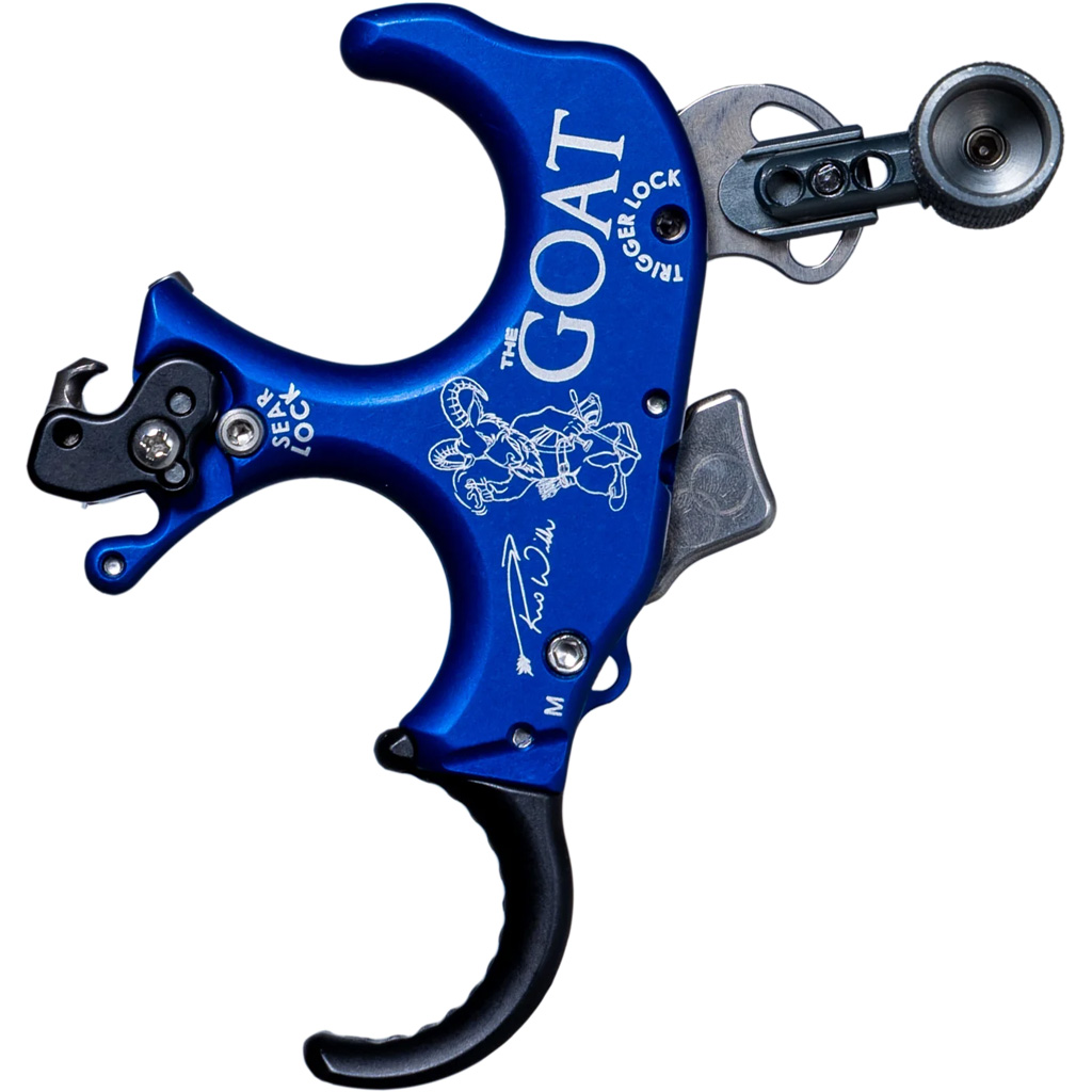 Tru Ball TGOT-BLQS-M GOAT 3 Finger Release Blue/QuickSilver Medium - TRU Ball