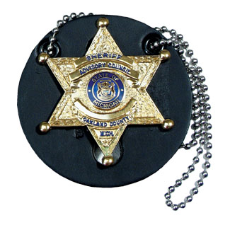 Round Universal Badge Holder w/ Chain - Perfect Fit