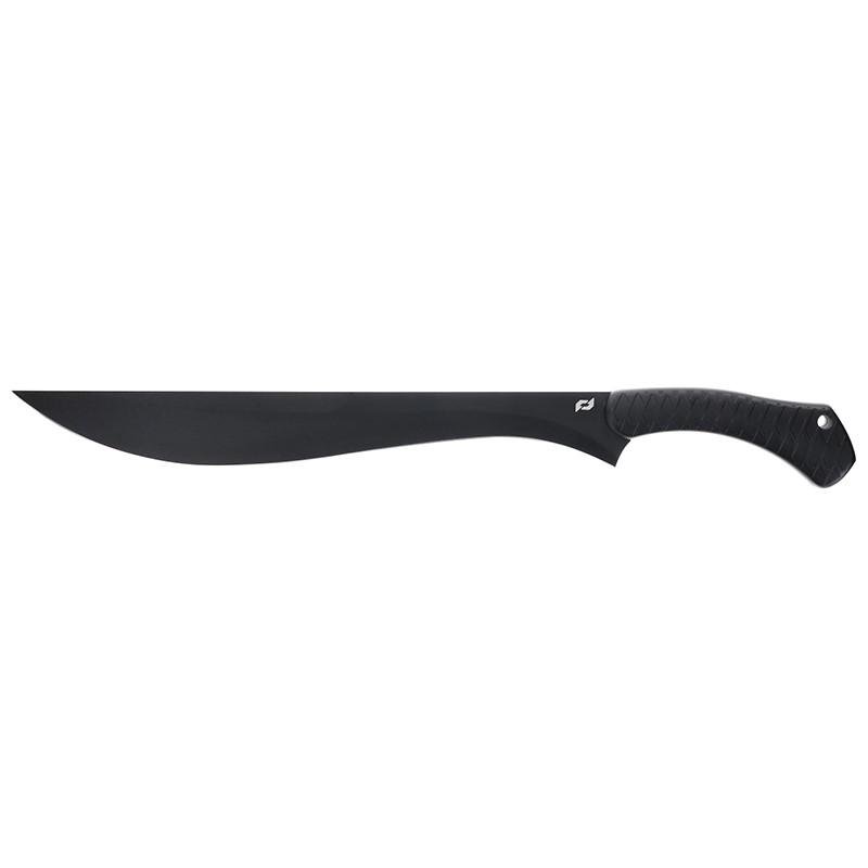 Schrade Decimate Brush Sword 1182525 - 3CR Steel, Rubberized Handle, 16.25-inch Blade, Black