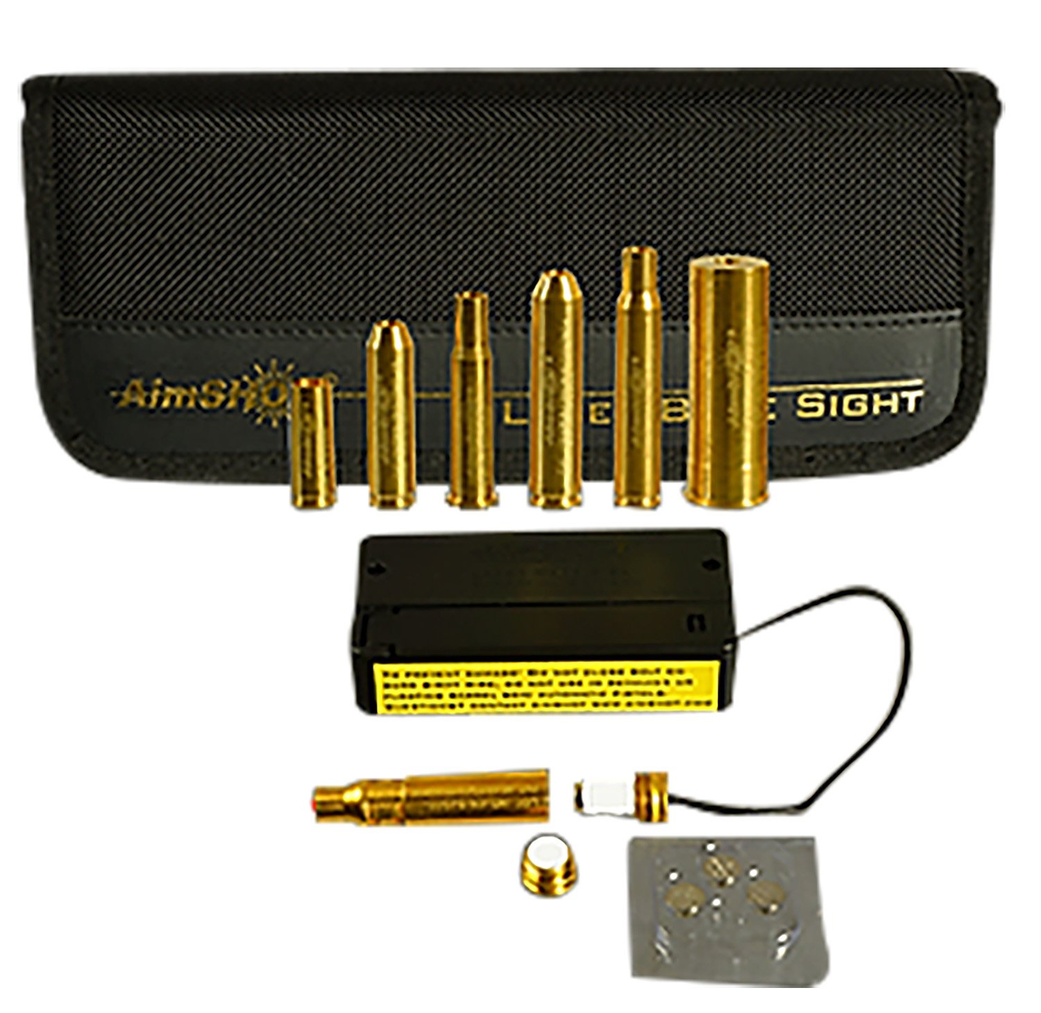 Aimshot KTRIFLE Boresight Kit 223/5.56 Laser with 6 Arbors, Brass - AIMS - UNIVERSAL RIFLE