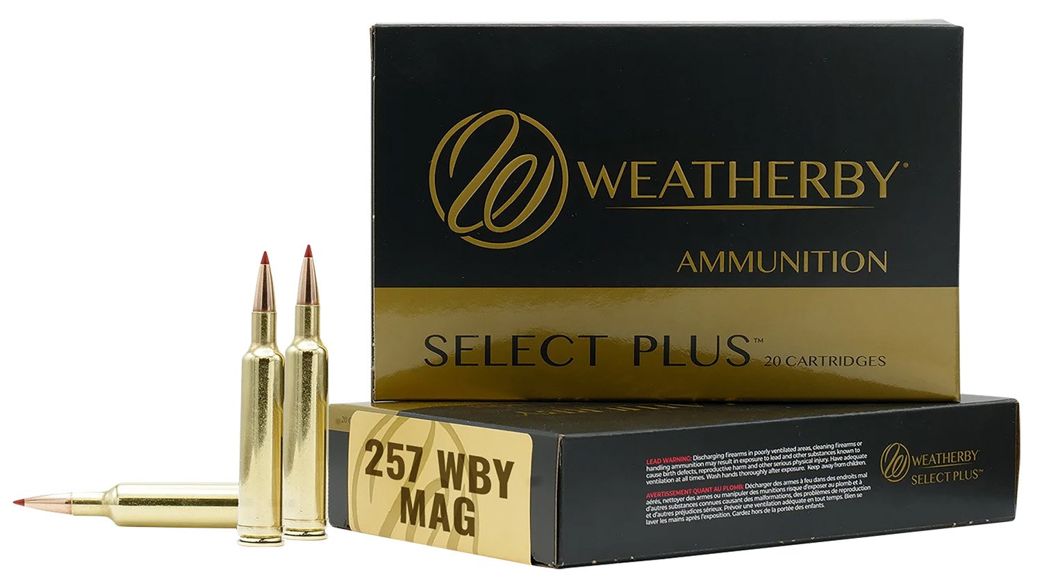 Weatherby F257100SCO Select Plus .257 Wby Mag 100gr Swift Scirocco 20 Rds