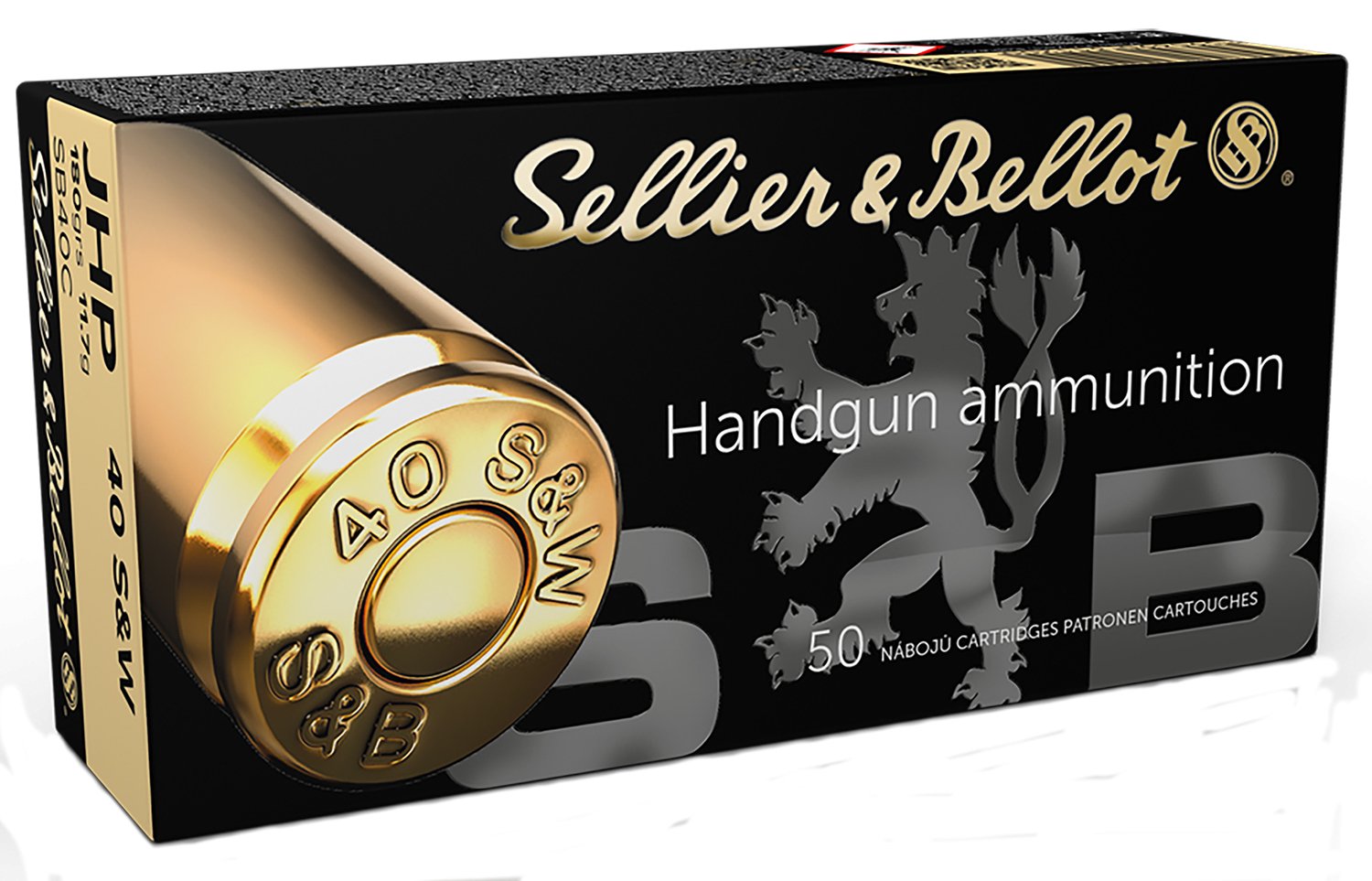 Sellier & Bellot SB40C .40 S&W 180gr JHP Ammo 50 Rounds