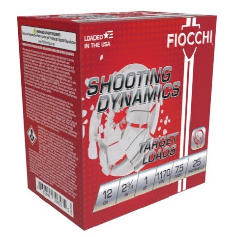 Fiocchi Shooting Dynamics 12 Gauge 2.75in #7.5 Ammo 25 Round Box 12SD1L75 - Fiocchi - LEAD