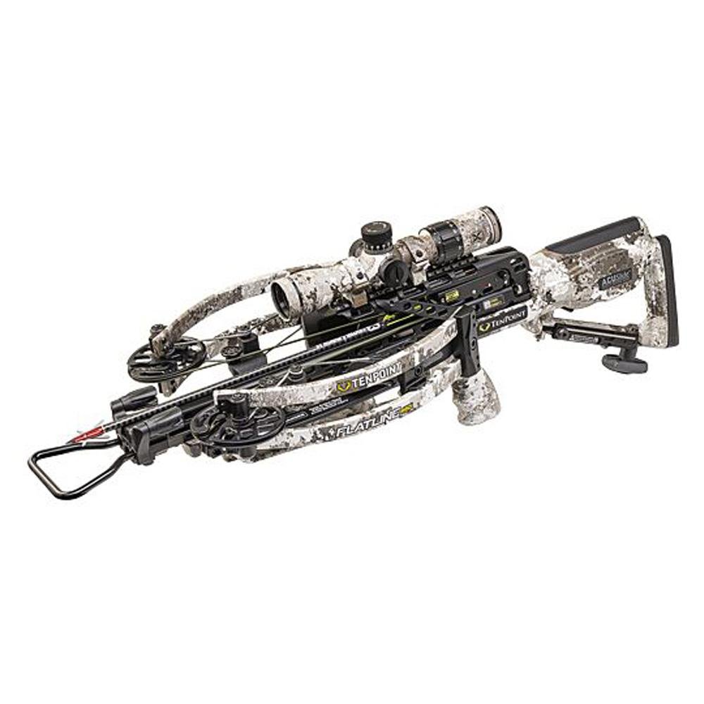 TenPoint CB230086889 Flatline 460 Crossbow Package, 460 FPS, Camo Scope - TenPoint
