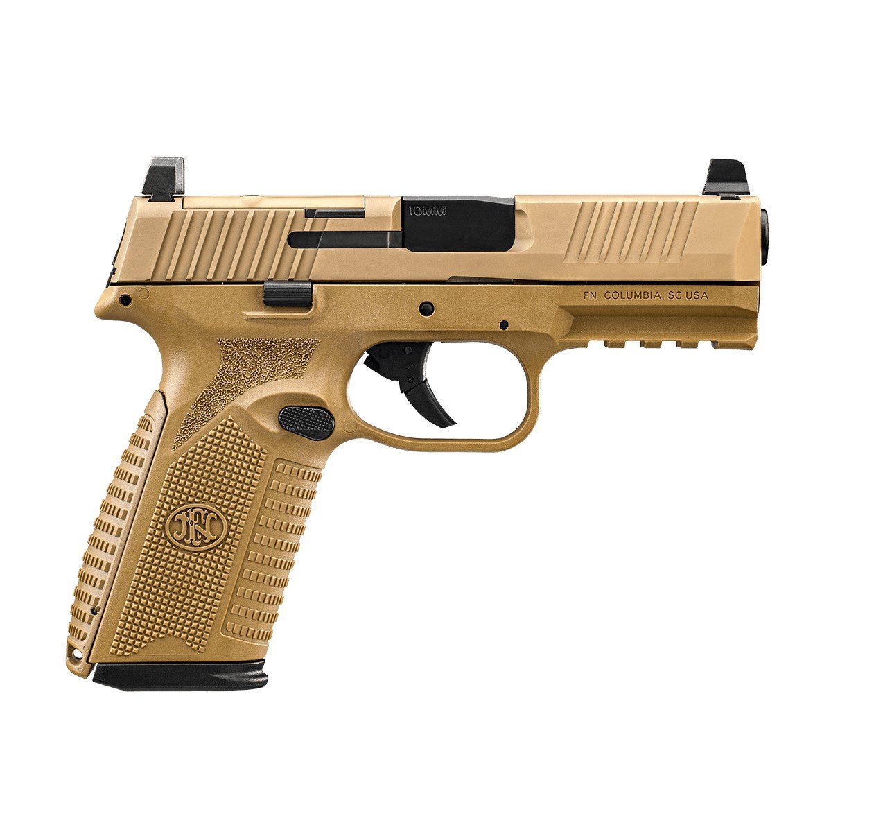 FN 510 MRD 10mm Auto 10+1 4.1 in Black Steel Barrel Flat Dark Earth - FN America - 10mm