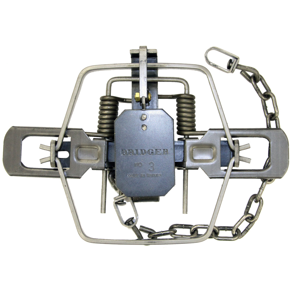 Bridger 3 Coil Trap No. 3 Double Posted Pan Thick Jaws Heavy Base