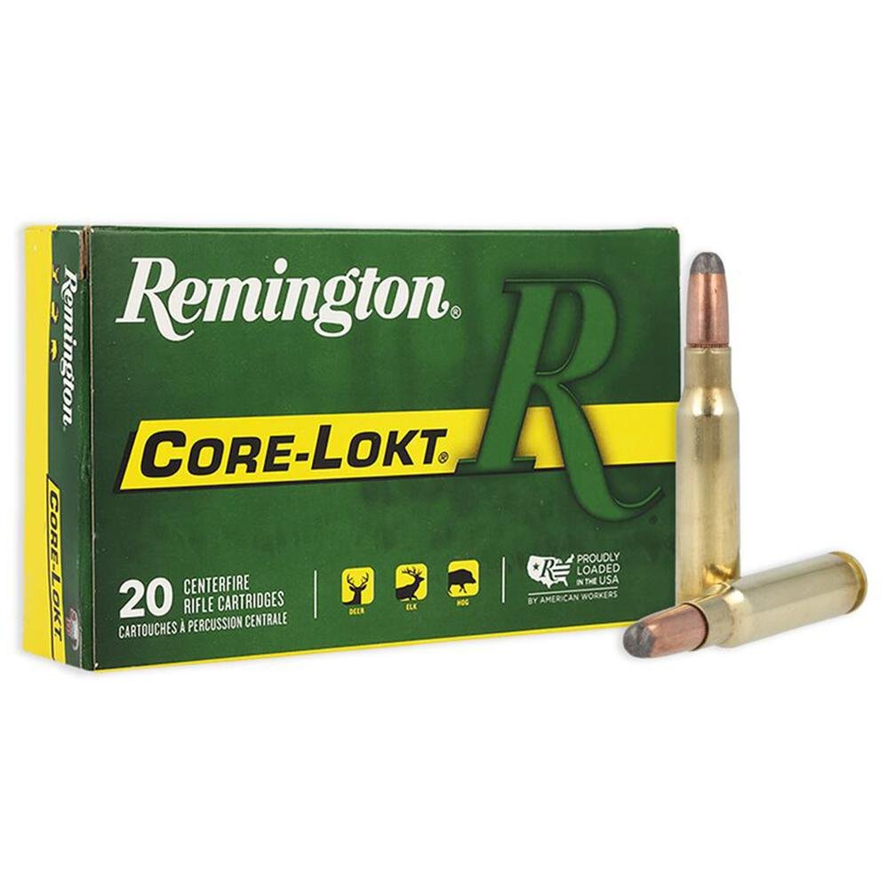 Remington Ammunition Core-Lokt Hunting 308 Win 180 gr Soft Point (SPCL) 20 Per Box/ 10 Cs