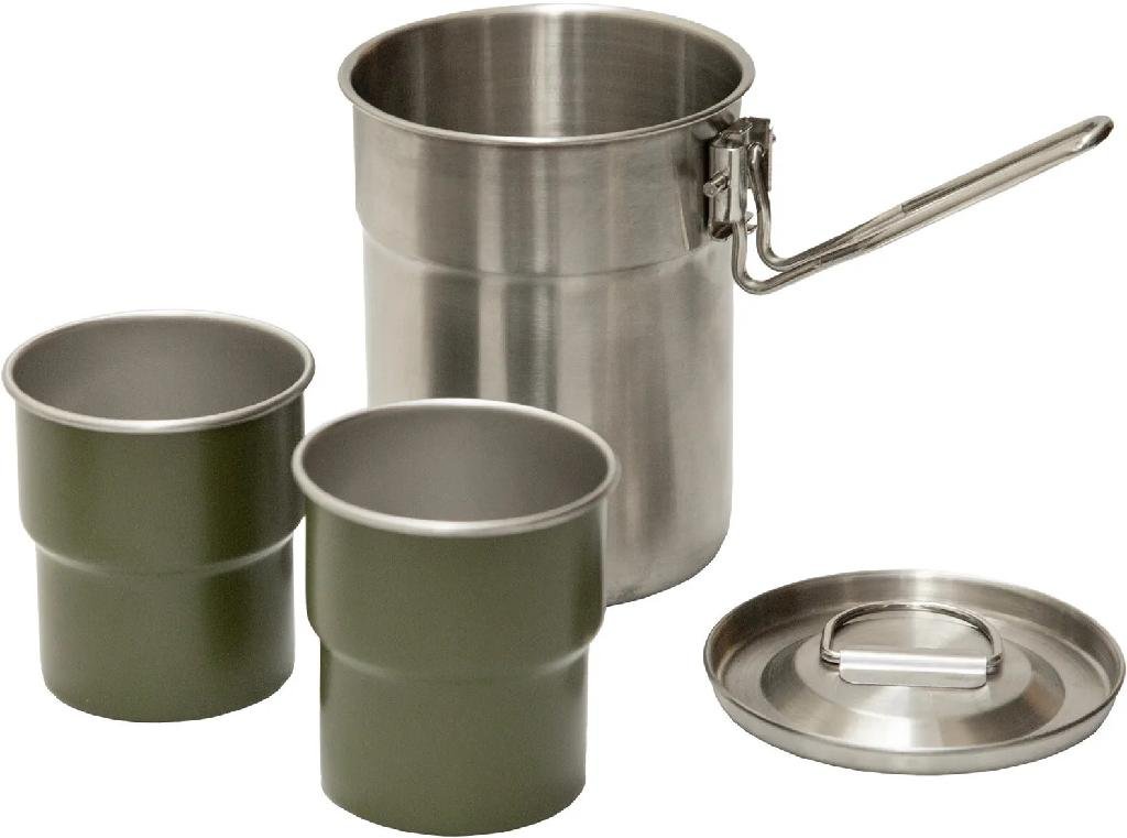 Buy S/SPORT 2-Person Backpacking Cook Set 304 Stainless Steel Nesting 1L Pot online