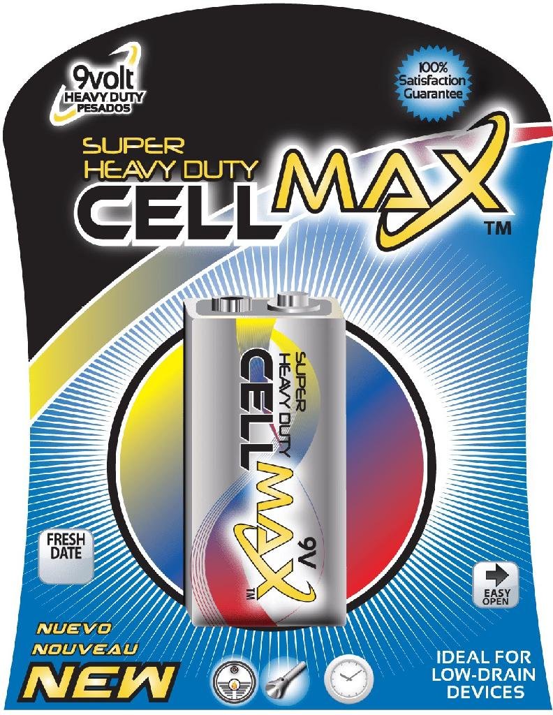 Value Max CellMax HD 9V Super Heavy Duty Battery 1-Pack CM-6F22