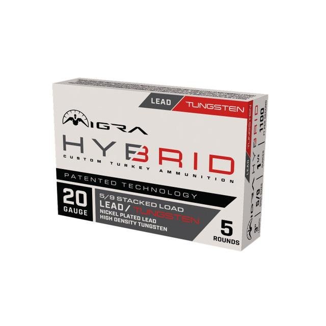 Buy Migra Hybrid Turkey HD Tungsten/Nickel Plated Lead Stack Shotshells 20ga 3 1-1/2oz 1100 fps #5 & #9 5/ct online