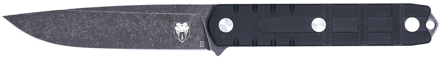 CobraTec CTOWBLKDNS Outdoor Warrior 4.5" D2 Steel Drop Point Knife