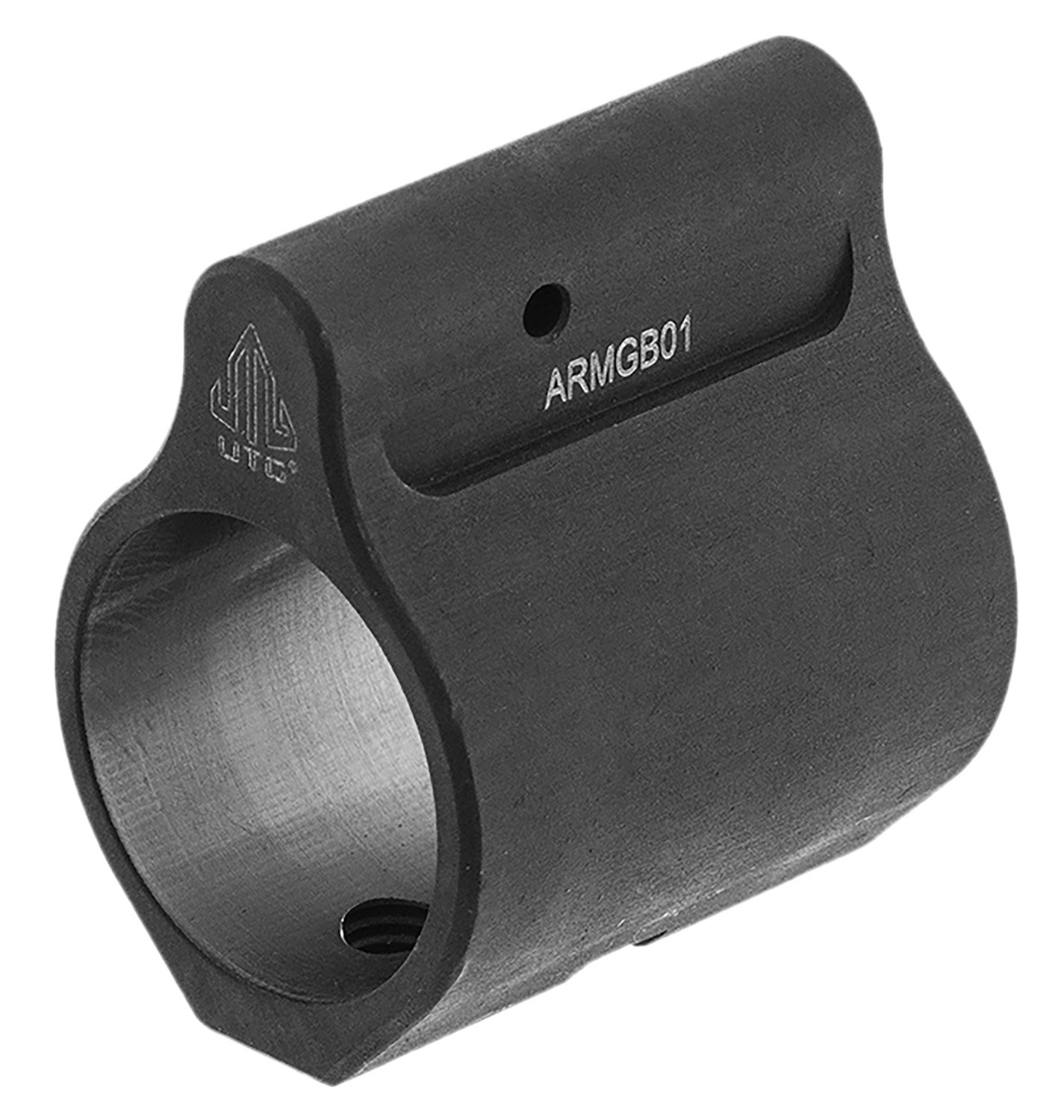 Leapers MNTARMGB01 Micro Gas Block .750" Phosphate Steel Low Profile