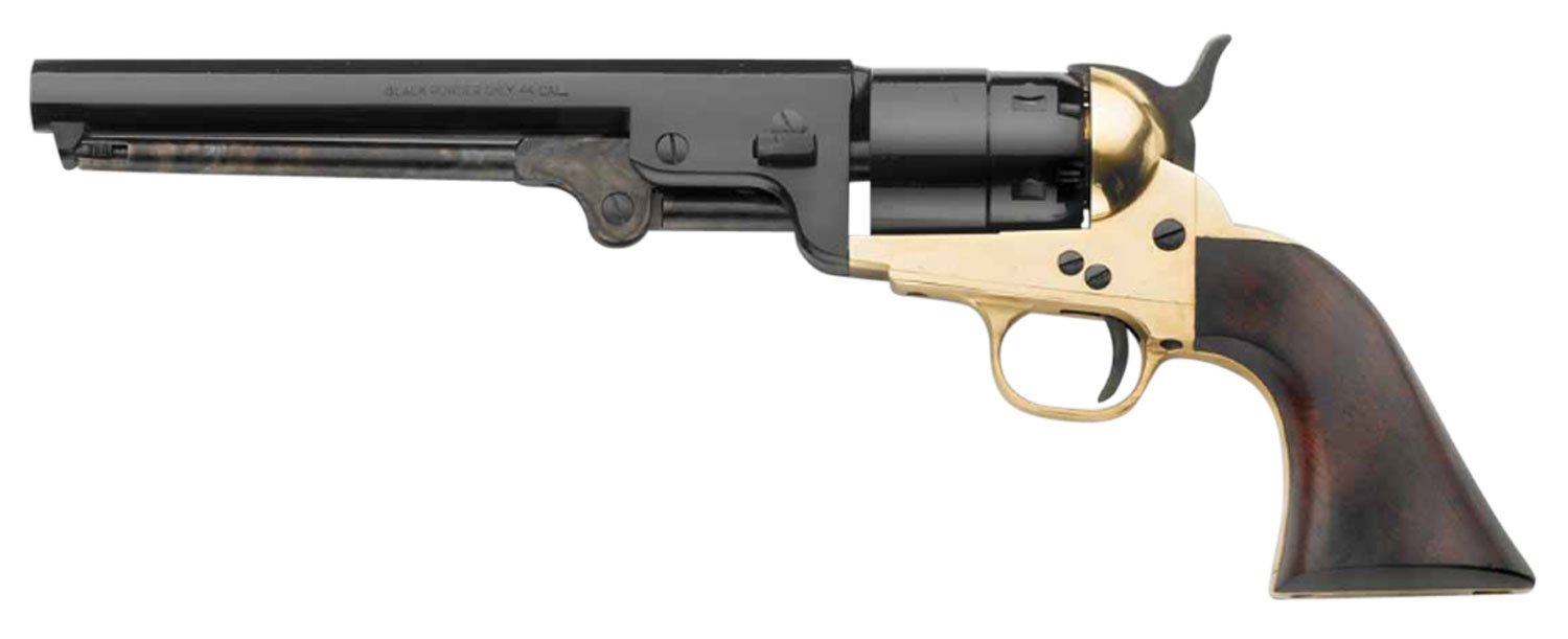 Pietta REB44 1851 Navy .44 Cal 7.37" Brass Frame Blued Cylinder Revolver
