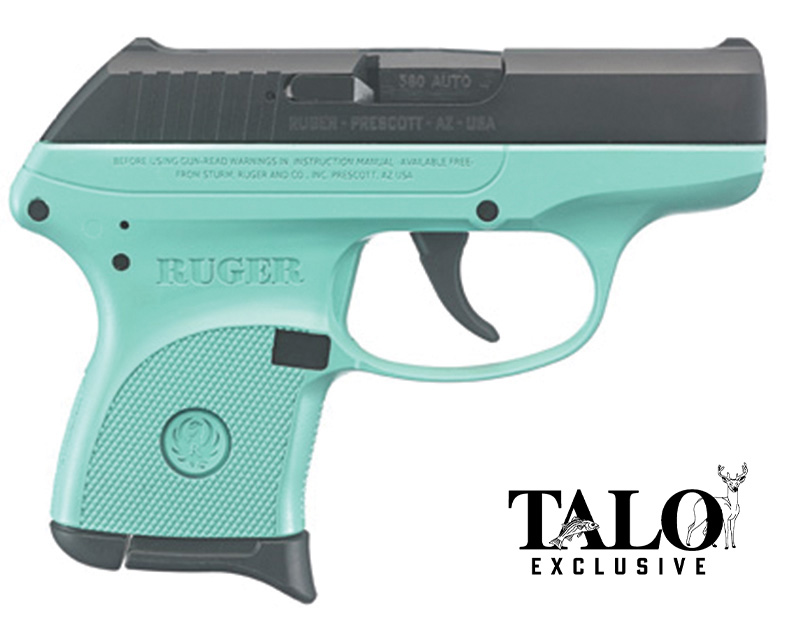 Ruger LCP 3746 .380 Auto 2.75 in Blue Turquoise Cerakote 6 Round DAO