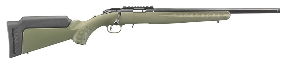 Ruger 8334 American Rimfire 22 LR 18" Blued Barrel OD Green Stock - Ruger - 22 LR