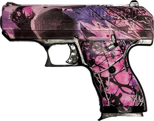 Hi-Point 916 PI 9mm Semi-Auto Pistol, 3.5" Barrel, Pink Camo, 8-Round