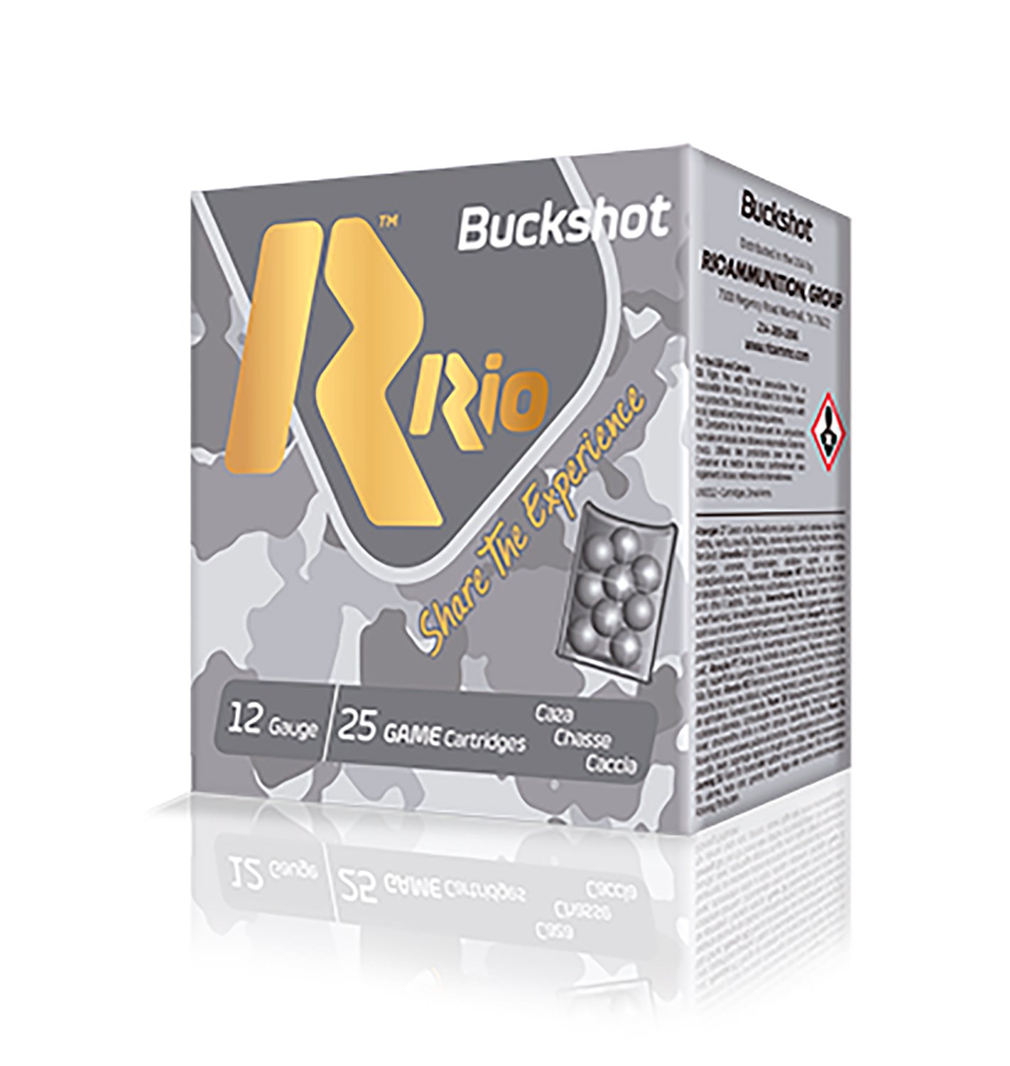 Rio Ammunition RB121225 Royal Buck (4X3) 12Gauge 2.75" 1Buck Shot 25 Per Box/10 Case - Rio Ammunition
