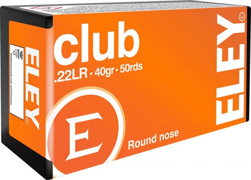 Eley Club .22 LR 40gr Round Nose 50rd Box