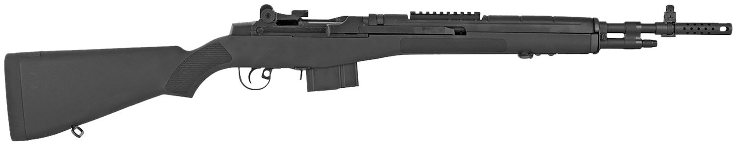 Springfield Armory M1A Scout Squad Semi-Auto Rifle, Black Composite Stock, 7.62x51mm NATO, 18-inch Barrel, 10 Round Capacity, Adjustable Sights - Springfield Armory - 7.62 x 51mm | 308 Win