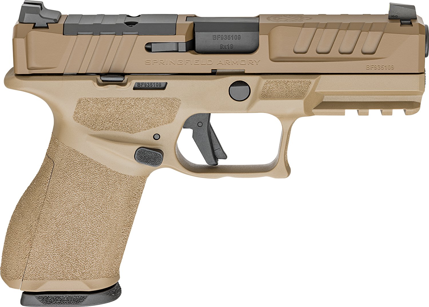 Springfield Armory EC9409F-U Echelon 9mm Pistol 15+1/18+1 FDE Tritium Sights - Springfield Armory - 9mm