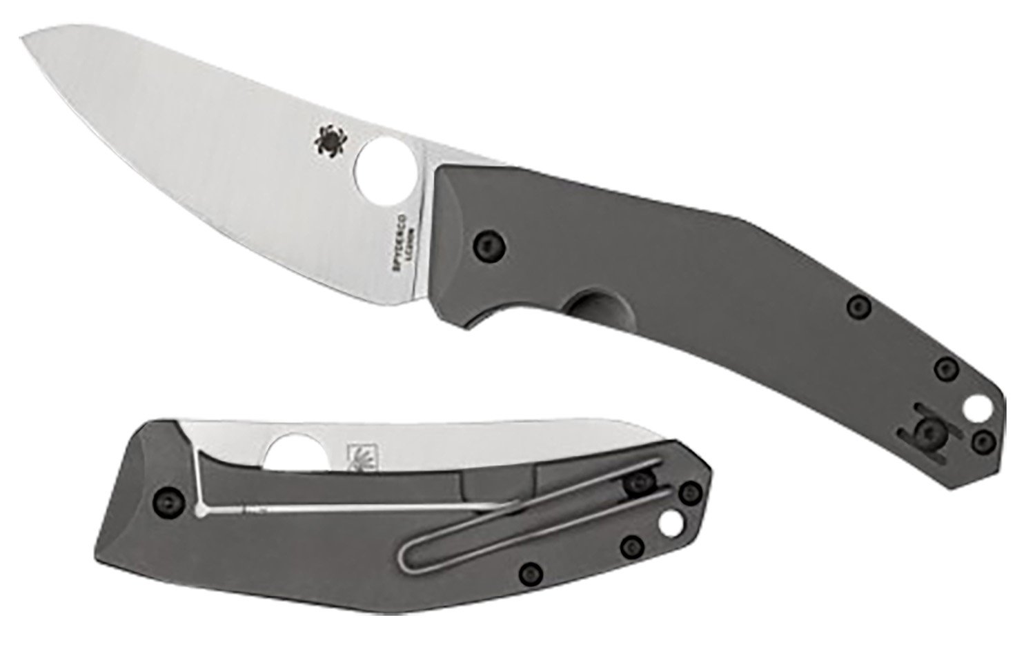 Spyderco C211TIP Spydie Chef Titanium Satin Plain Knife - Spyderco