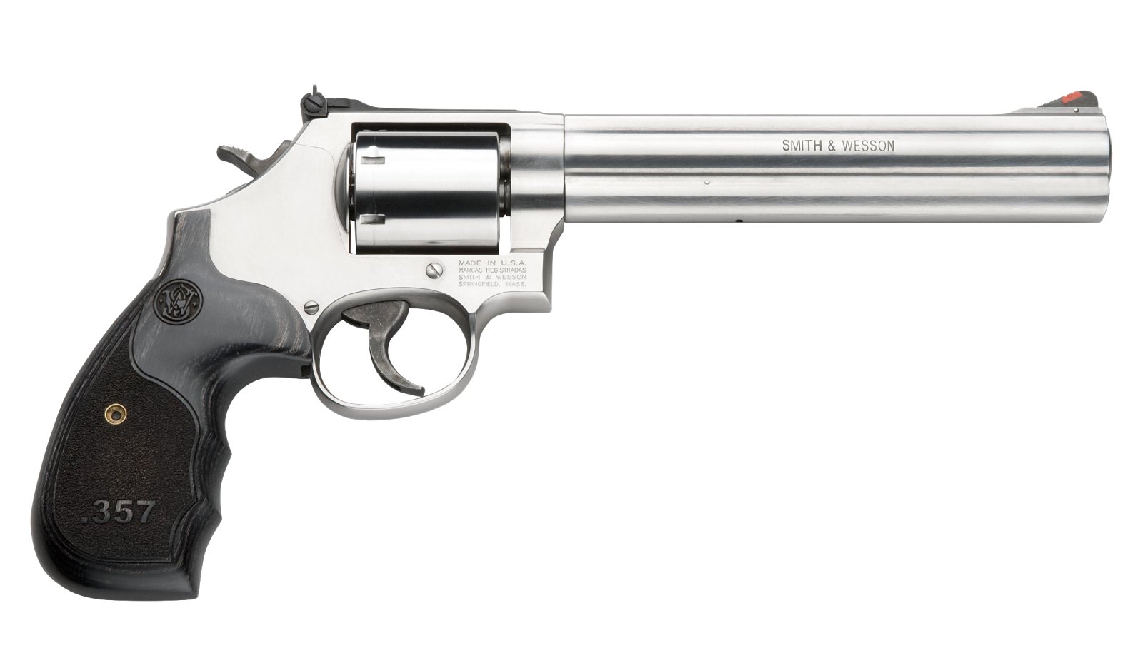 Smith & Wesson Model 686 Plus 357 Mag Revolver Silver w/ Black Grips - Smith & Wesson - 357 Magnum | 38 Special