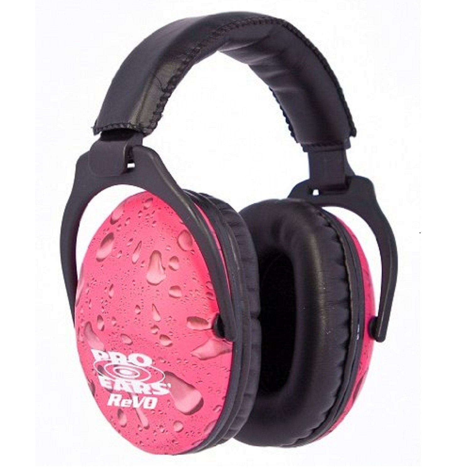 Pro Ears PE26UY016 ReVO Passive Earmuffs 26 dB Black/Pink Rain Youth - Pro-Shot Products - BLACK W/PINK RAIN PATTERN