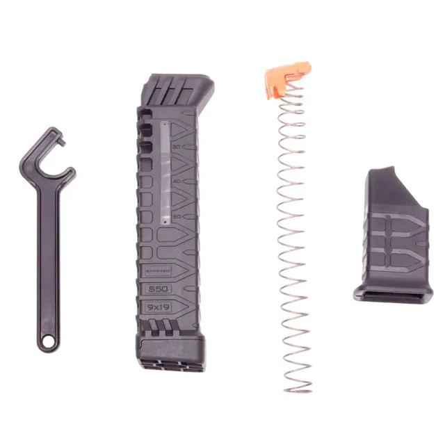 Buy ATI ATIM9MMS50ADPT 50-Round Glock Style Mag Adapter With Window online