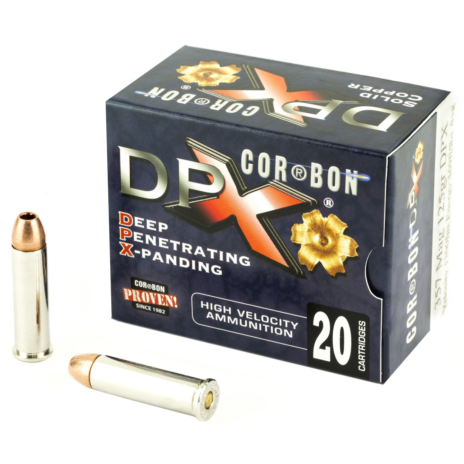 Corbon DPX357125 357MAG Ammo, 125 Gr Barnes X, 20 Rounds - Corbon - 357 MAGNUM