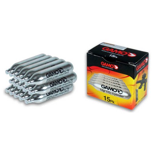 Gamo CO2 15CT 12g Cartridges for CO2 Pistols and Rifles 15 Pack