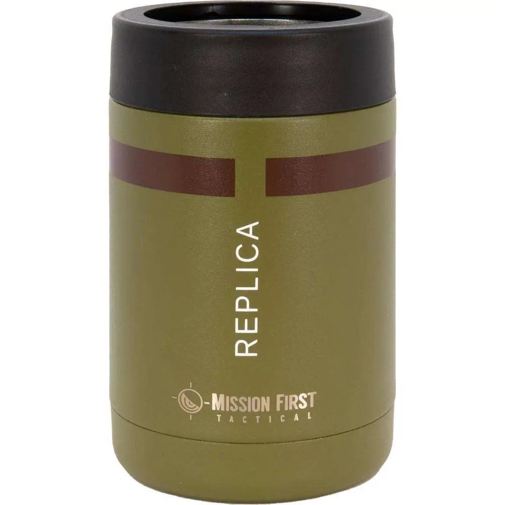 Mission First Tactical DM9BG-CAN 12oz Can Cooler Green Stainless Steel