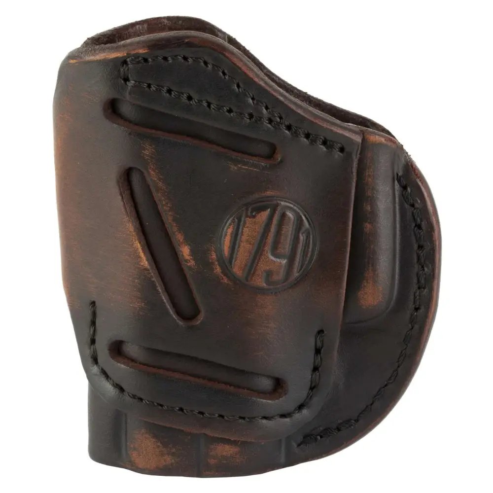 1791 Gunleather 4WH-2-VTG-R 4-Way Holster Sz 2 Vintage Brown RH - 1791 Gunleather - VINTAGE