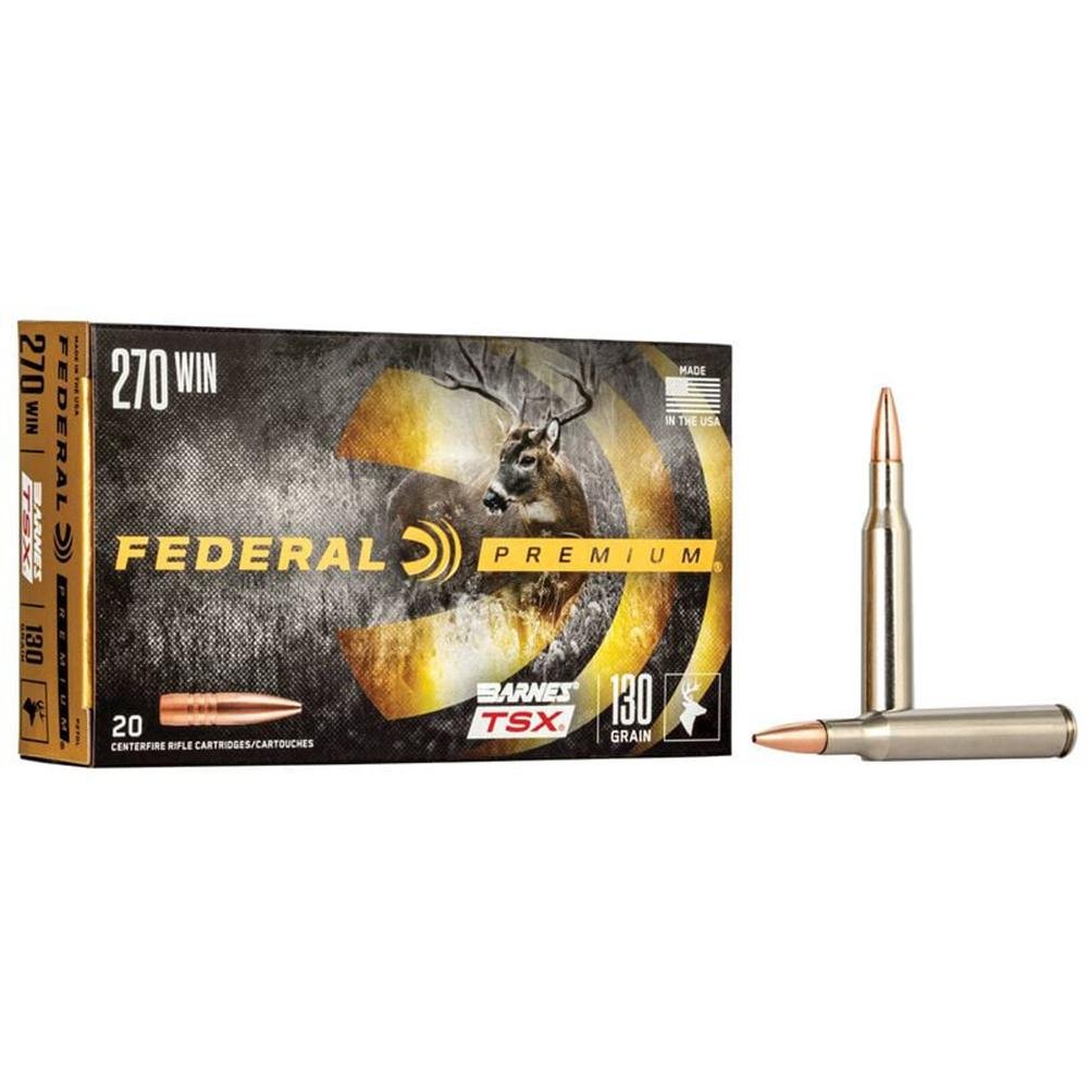 Federal Cartridge Co. P270L .270 Win 130 gr HP 20 Rounds 3060 fps