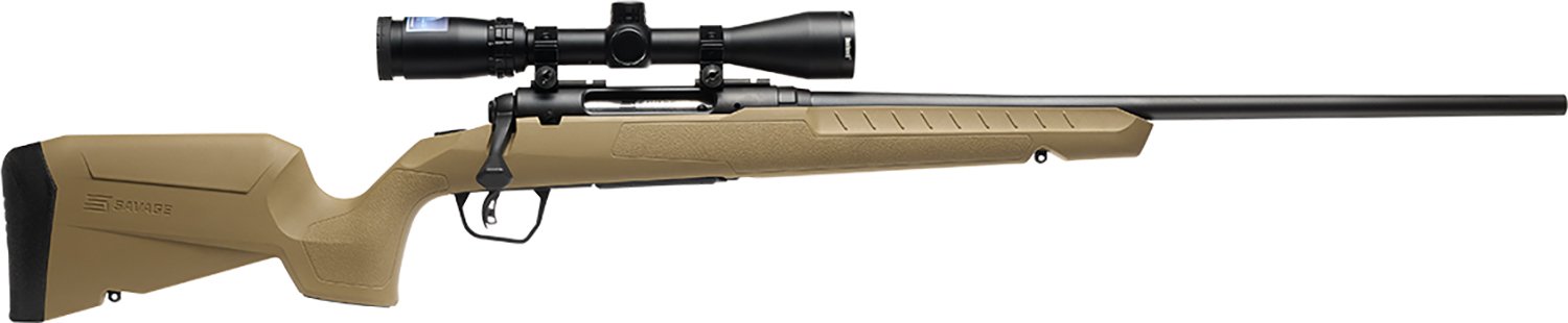 Savage 32224 Axis 6.5 Creedmoor Rifle, FDE Stock, 4+1 Capacity, Matte Black - SAVAGE ARMS - 6.5 Creedmoor