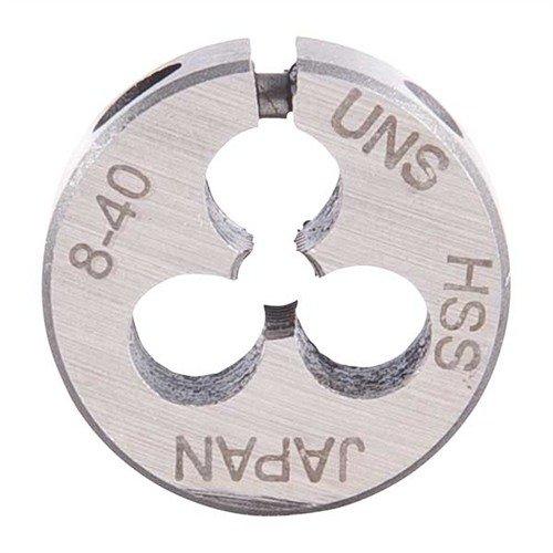 Brownells Round Wire Gauge Carbon Die 13/16 Diameter 8-40 Thread - Brownells