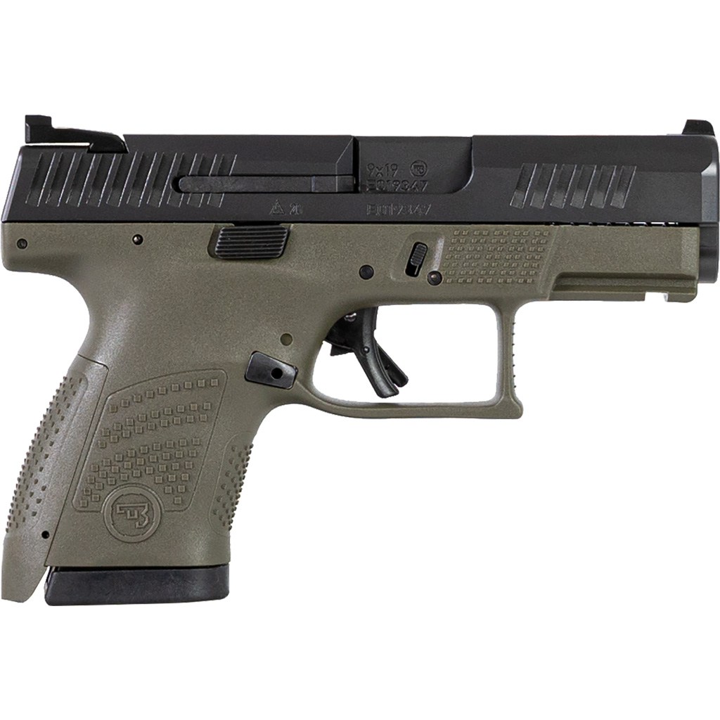 CZ P-10 S Pistol 9mm 3.5 in. OD Green/Nitride 10 rd.