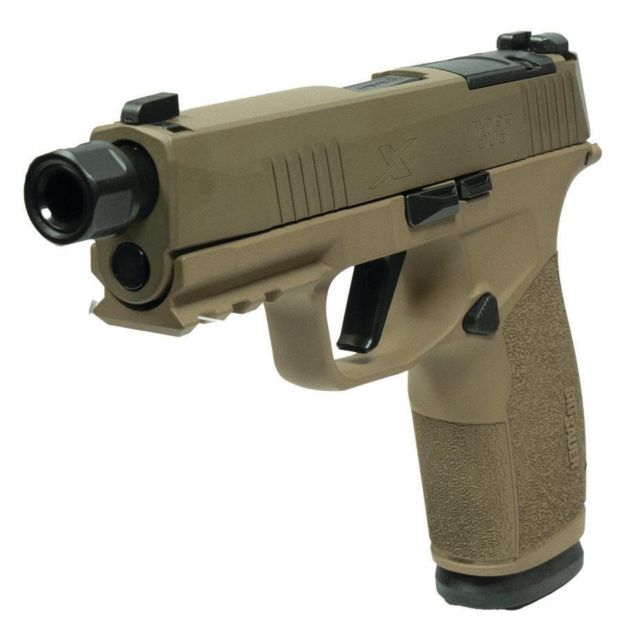 Sig Sauer P365 XMacro Handgun 9mm Luger 17rd Magazines (2) 3.7 Barrel Two Tone Tan TB