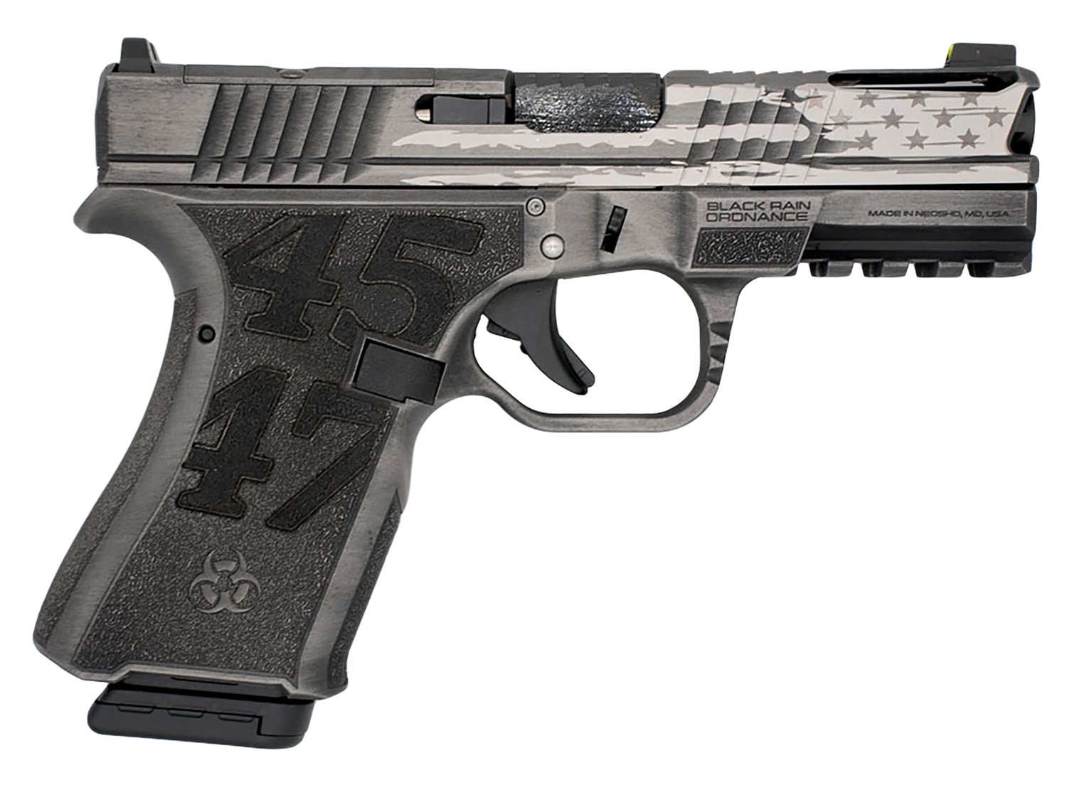 BRO FLPTRUMPGMGB 9mm 15Rd 4in Black Tactical Pistol - BRO - 9mm Luger
