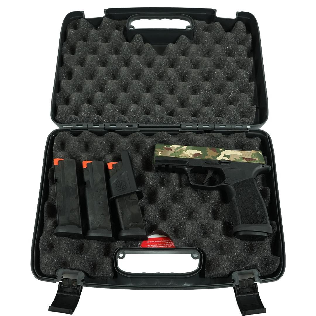 Sig Sauer P365 MuiltiCam XMACRO TACOPS Handgun 9mm Luger 17rd Magazines(4) 3.7 Barrel Black Grip