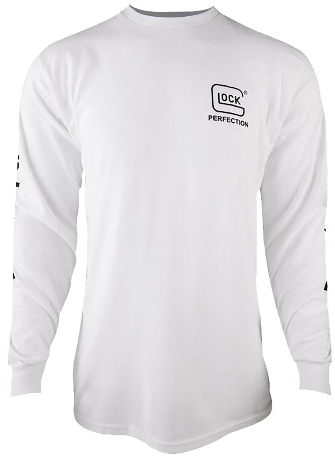 Glock AP96095 Perfection Long Sleeve Tee White XL Pre-Shrunk Cotton - Glock - LONG SLEEVE