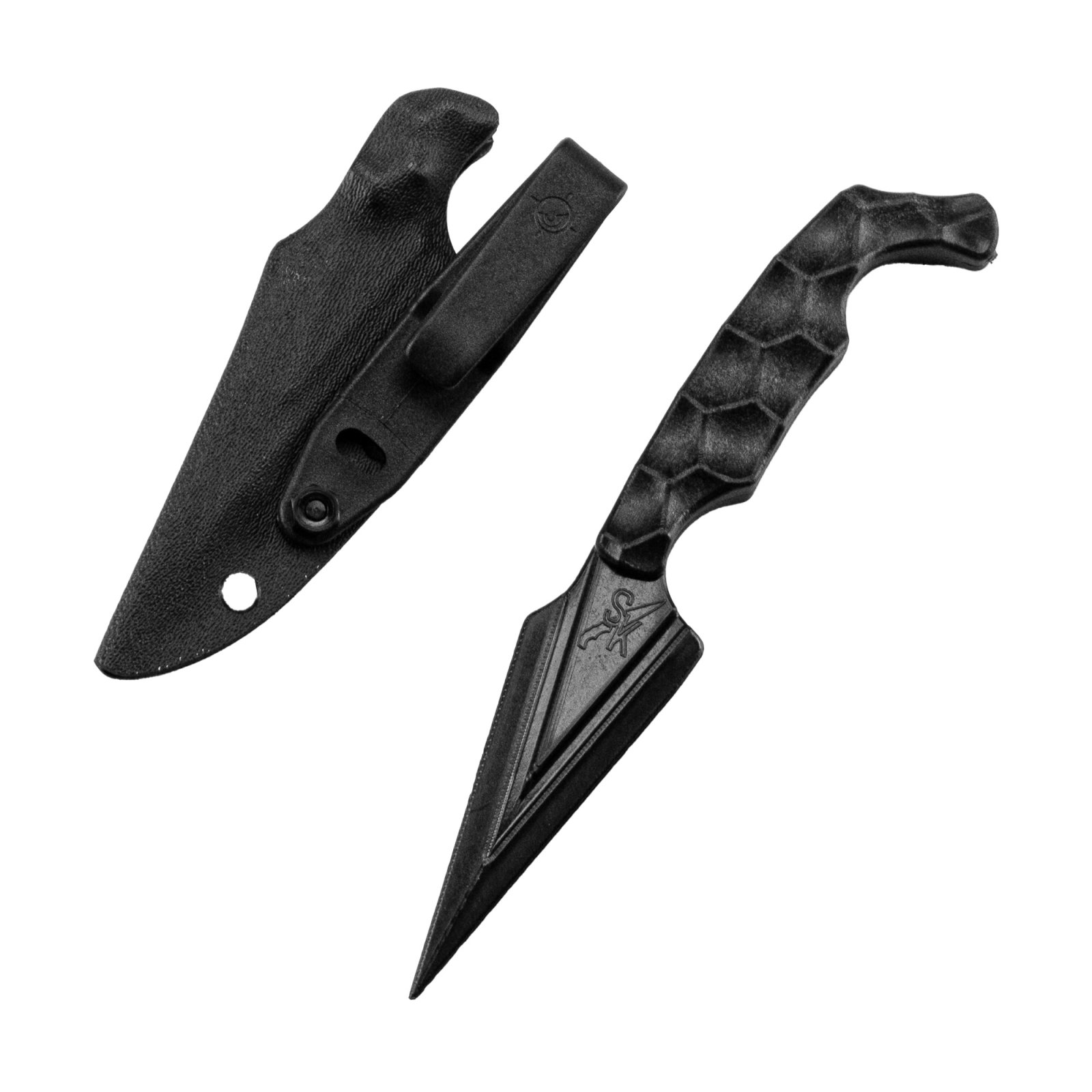 STROUP B5-B-G10 Ultralite 3.75" Spear Point Blade, Zytel, 7.5" Black