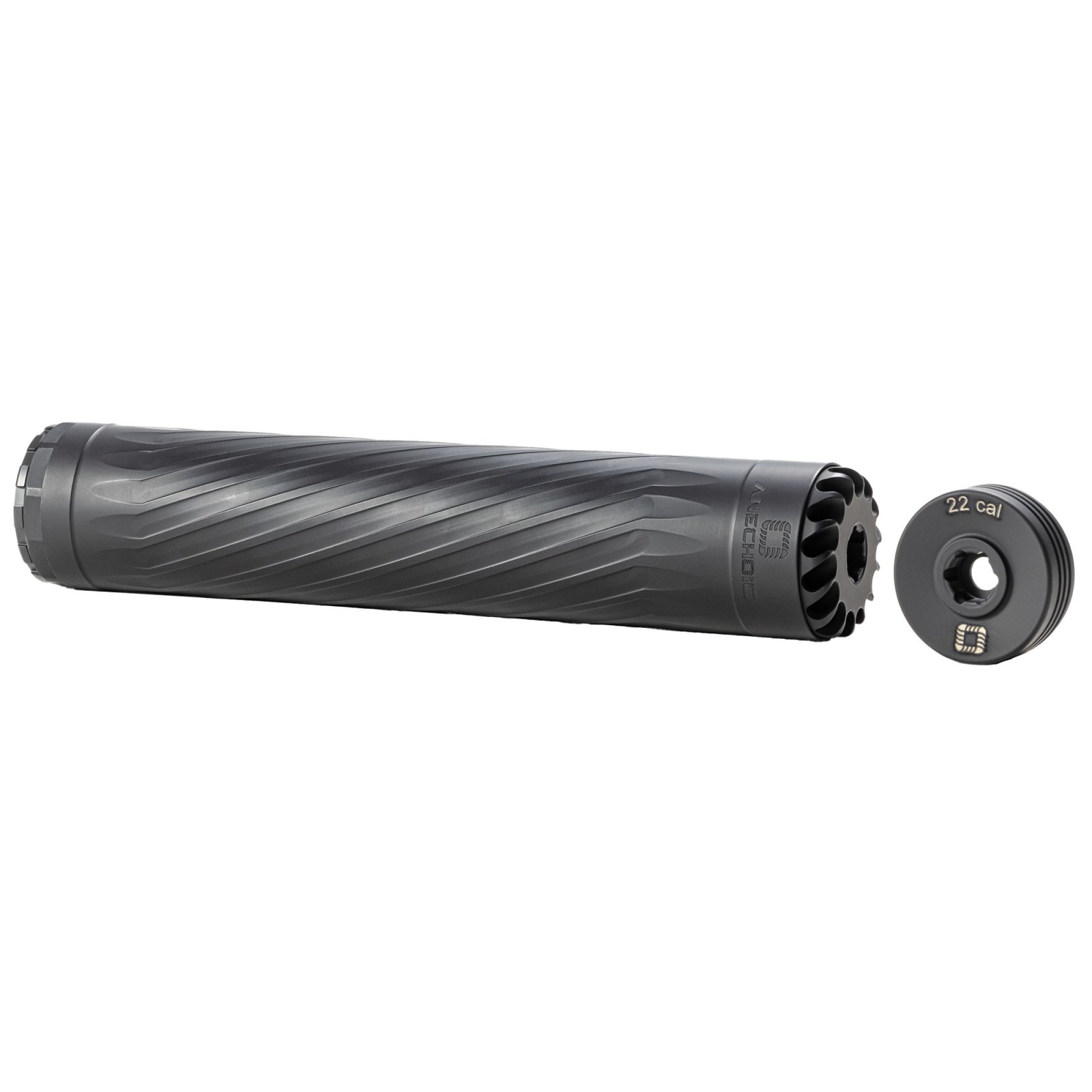 Anechoic X223LB Titanium Suppressor 1/2"x28 Black Stainless Steel 1.62"