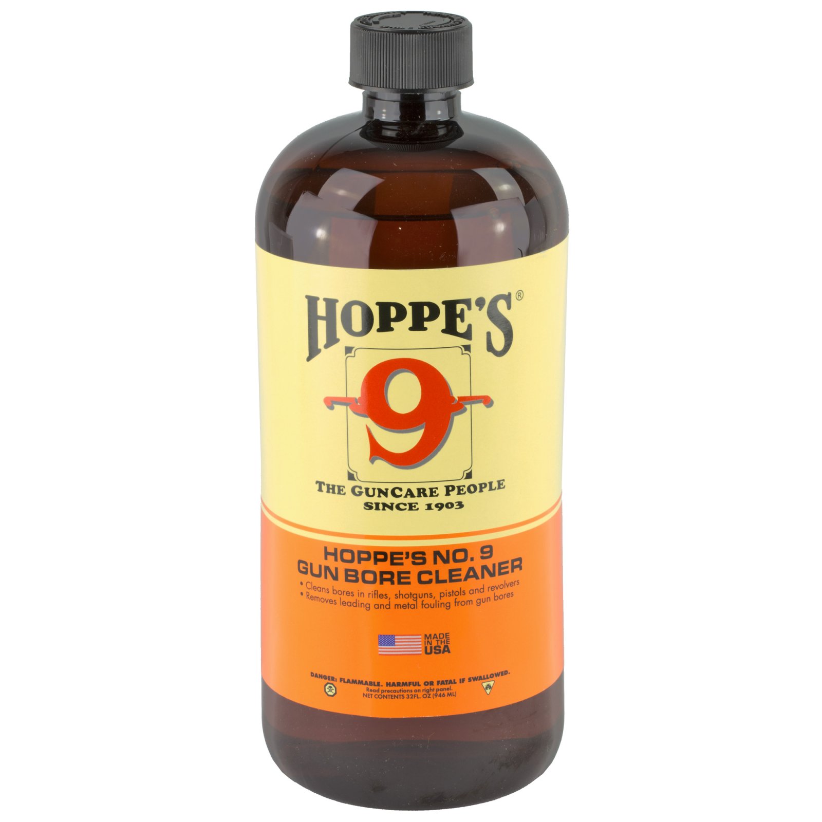 Hoppes 932 Gun Bore Cleaner 32 oz Removes Powder Lead Metal Fouling