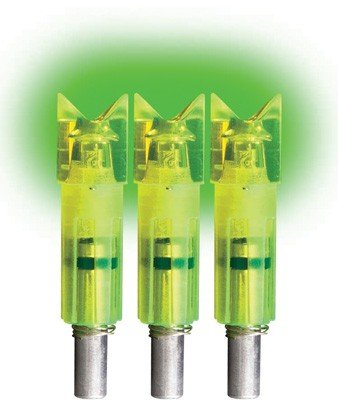 Lumenok ECC3G Lighted Nock Green Crescent Easton Carbon 3-Pack
