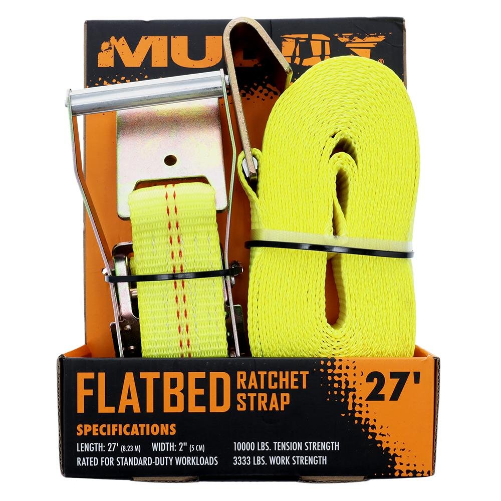 Buy GSM Outdoors Muddy Flatbet Ratchet Strap 27' 2" 10000 lbs Tension Strength online