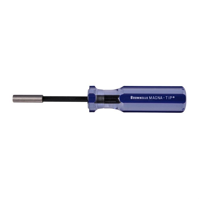 Brownells MAGNA-TIP #81 SOLID HANDLE 1.25" DIAMETER X 8" LONG BLUE - Brownells