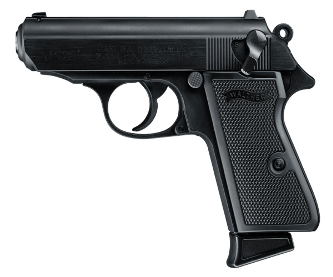 Walther PPK S 22LR 10Rd Black Compact Pistol