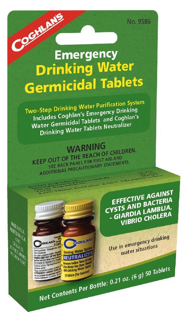 Buy COGHLAN'S 9586 2-Step Drink Water Treatment 25 qt Iodine Tablets online