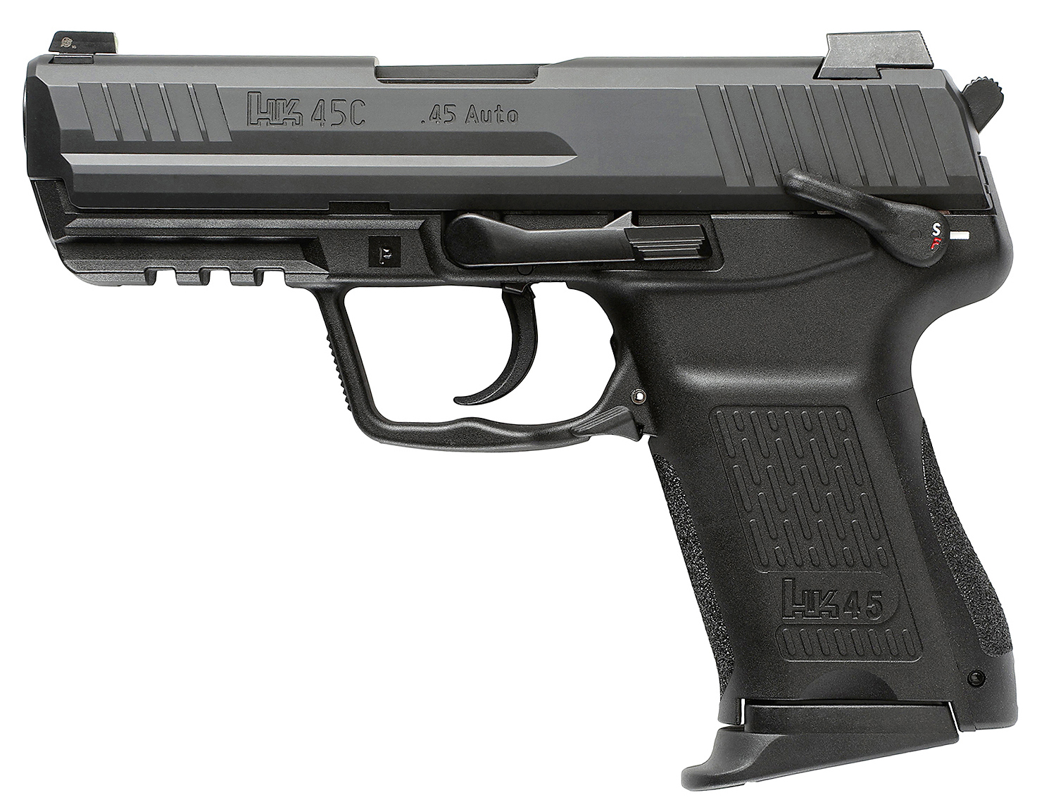 H&K HK45C 81001111 45 Auto Pistol 8+1 Black Nitride Slide 3.94" Barrel